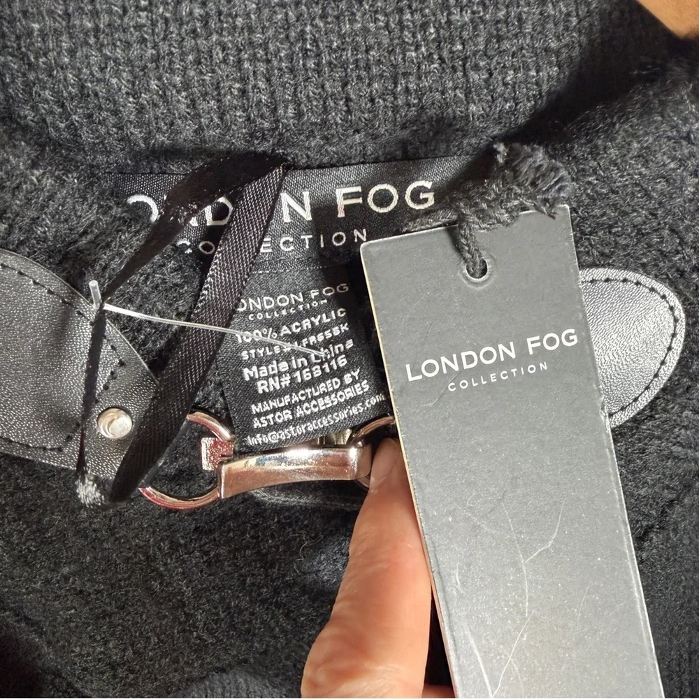 London Fog Oversized Draped Cardigan Poncho Equestrian Academia Quiet Luxury